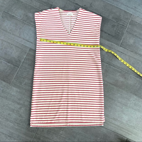 Madewell Dresses & Skirts - Madewell S m oatmeal sweatshirt stripped casual Womens everyday comfy midi dress